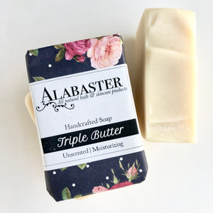 TRIPLE BUTTER SOAP | unscented, sensitive skin